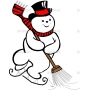 Векторный клипарт «Snowman4»