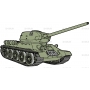 Векторный клипарт «Танк Т-34»
