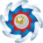 Векторный клипарт «Флаг России (7)»