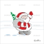 Векторный клипарт «Дед Мороз (23)»