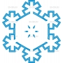 Векторный клипарт «Снежинка (119)»