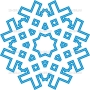 Векторный клипарт «Снежинка (121)»