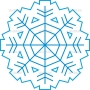 Векторный клипарт «Снежинка (124)»