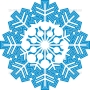 Векторный клипарт «Снежинка (129)»