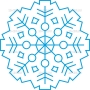 Векторный клипарт «Снежинка (131)»