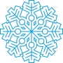 Векторный клипарт «Снежинка (135)»