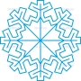 Векторный клипарт «Снежинка (154)»
