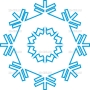 Векторный клипарт «Снежинка (156)»