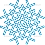 Векторный клипарт «Снежинка (157)»