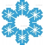 Векторный клипарт «Снежинка (48)»