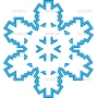 Векторный клипарт «Снежинка (55)»