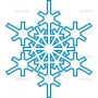 Векторный клипарт «Снежинка (66)»