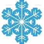Векторный клипарт «Снежинка (83)»