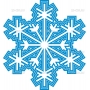 Векторный клипарт «Снежинка (84)»