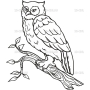 Векторный клипарт «OWL4»
