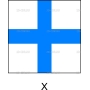 Векторный клипарт «FLAG_X»