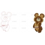 Векторный клипарт «Олимпийская символика Медведь (1)»