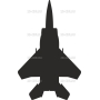 Векторный клипарт «F15BLKTP»
