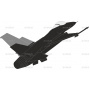 Векторный клипарт «F16UPBLK»