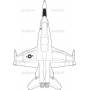 Векторный клипарт «F_18TOP»