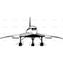 Векторный клипарт «Воздушный транспорт (65)»