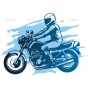 Векторный клипарт «Мотоцикл Восход»