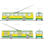 Векторный клипарт «Тролейбус (1)»
