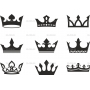 Векторный клипарт «Короны (8)»