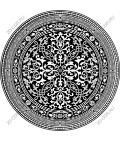  Elegant decorative circular pattern