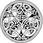 Векторный клипарт «Ирландский орнамент (29)»