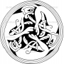 Векторный клипарт «Ирландский орнамент (33)»