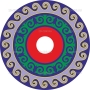 Векторный клипарт «Киргизский орнамент (24)»