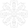 Векторный макет «Снежинка (100)»