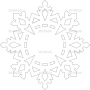 Векторный макет «Снежинка (101)»