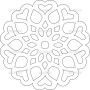 Векторный макет «Снежинка (107)»