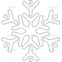 Векторный макет «Снежинка (11)»