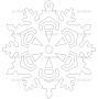 Векторный макет «Снежинка (112)»