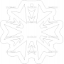 Векторный макет «Снежинка (118)»