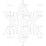 Векторный макет «Снежинка (123)»