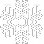 Векторный макет «Снежинка (20)»