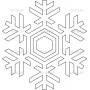 Векторный макет «Снежинка (22)»