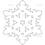 Векторный макет «Снежинка (23)»