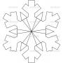 Векторный макет «Снежинка (25)»