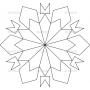Векторный макет «Снежинка (29)»