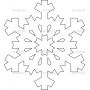 Векторный макет «Снежинка (30)»