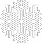 Векторный макет «Снежинка (34)»