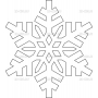 Векторный макет «Снежинка (35)»