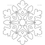 Векторный макет «Снежинка (37)»