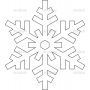 Векторный макет «Снежинка (39)»