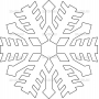 Векторный макет «Снежинка (40)»